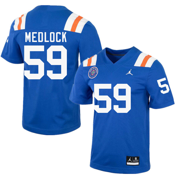 Jahari Medlock Florida Jersey,Florida Gators #59 Jahari Medlock Uniforms,Jersey Youth-Throwback Royal